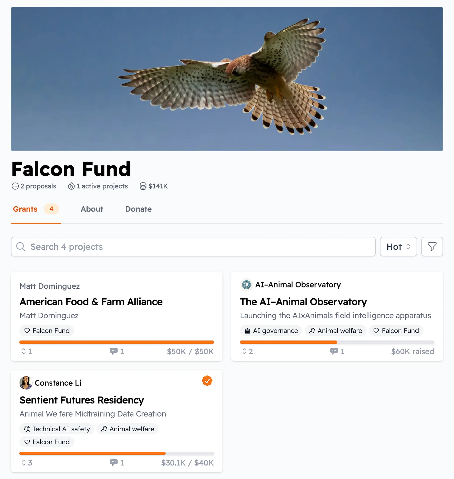 Fast grants for AI x Animals