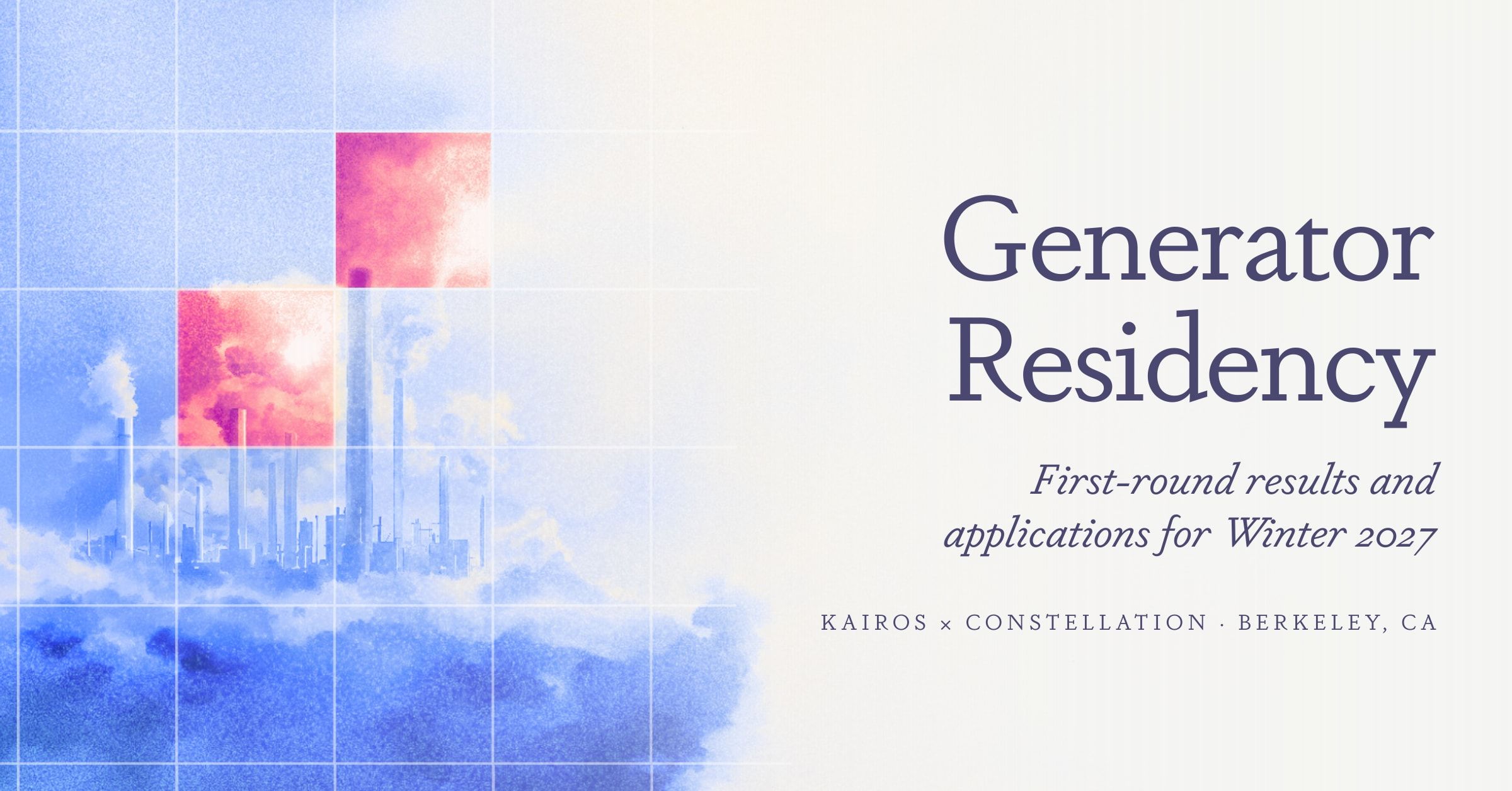 (Why) we’re launching the next cohort of Generator