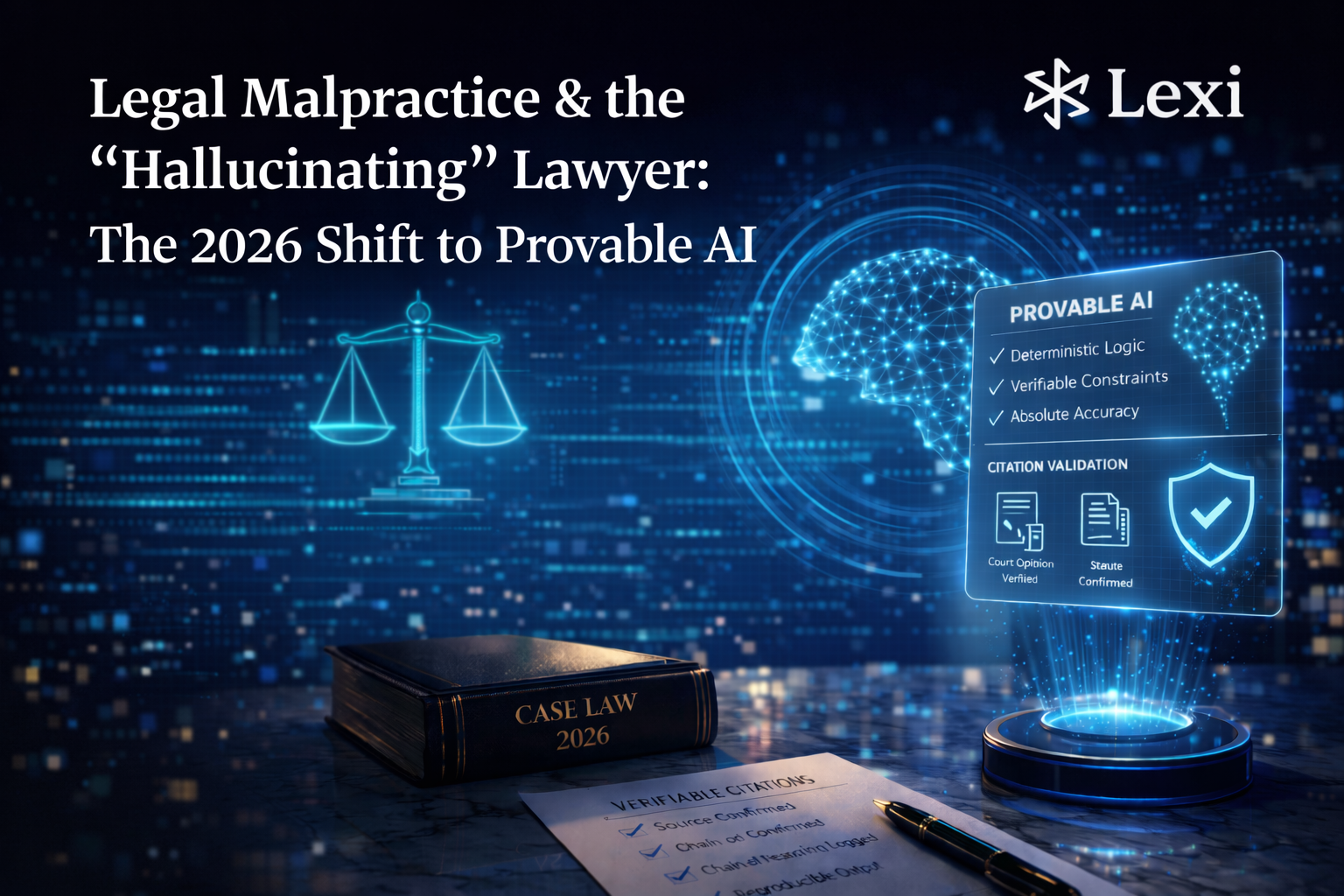 Legal Malpractice & The "Hallucinating" Lawyer: The 2026 Shift to Provable AI