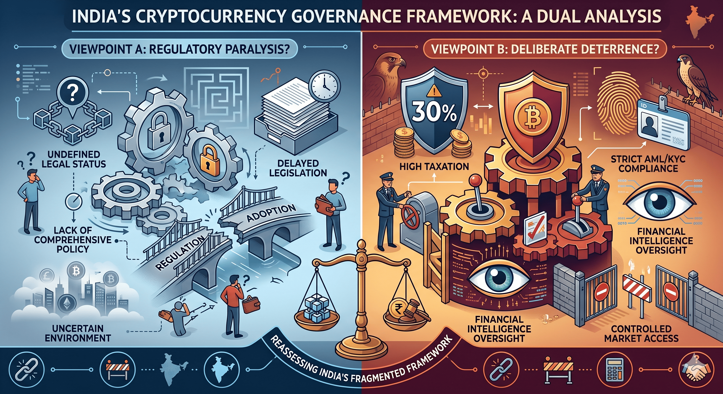 Regulatory Paralysis or Deliberate Deterrence? Reassessing India’s Fragmented Cryptocurrency Governance Framework