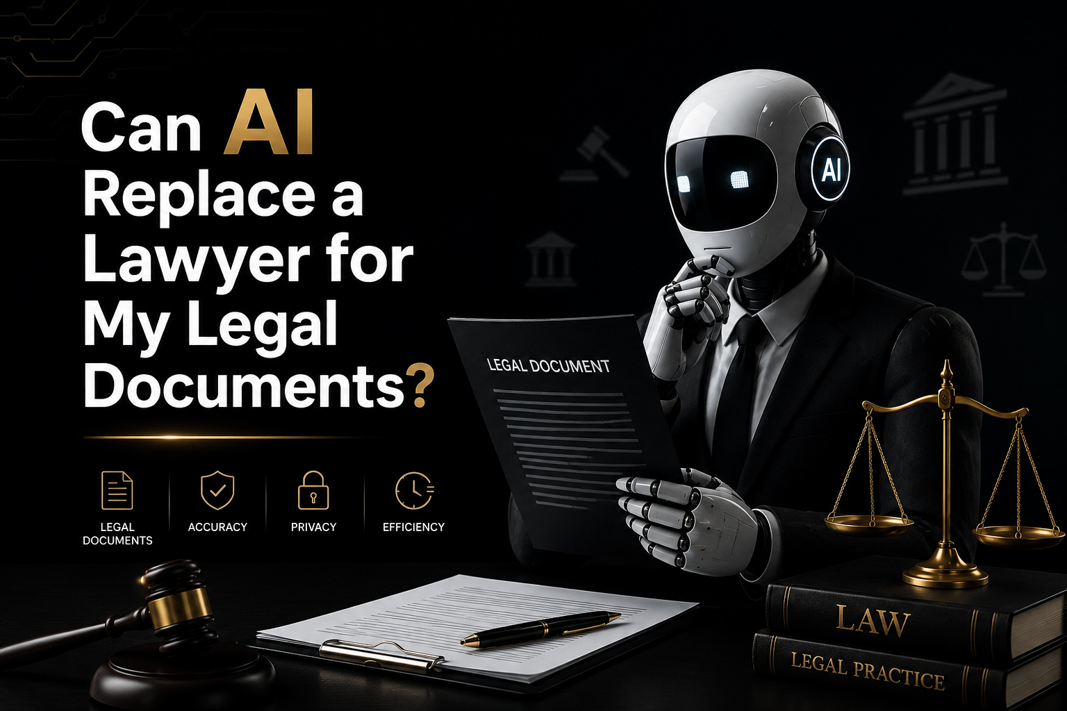 Can AI Replace a Lawyer for Legal Documents? A Practical Case-Study View