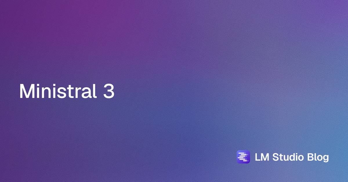 Ministral 3