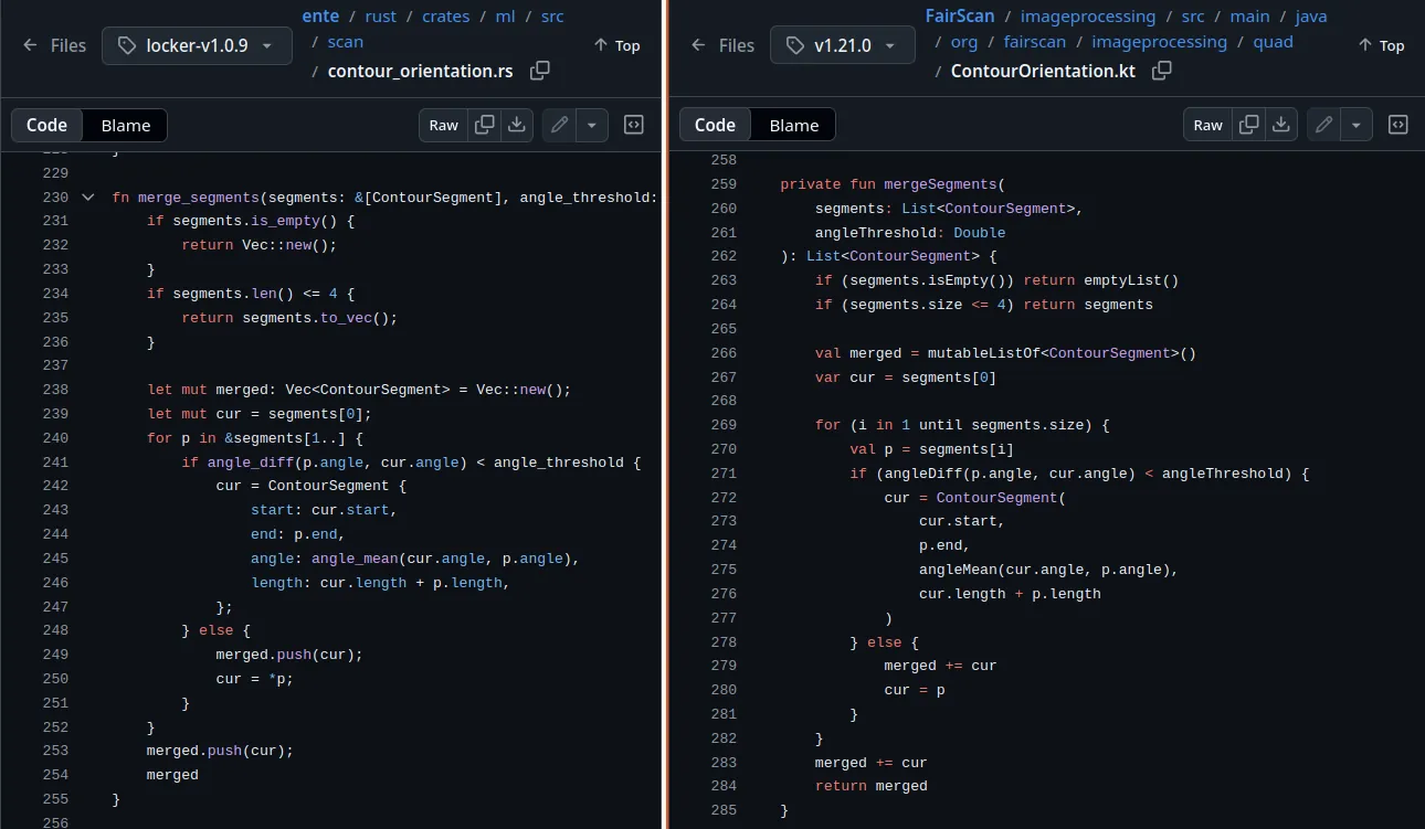 Did Ente Locker copy my code without attribution?