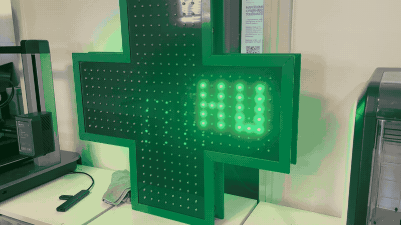 Rickrolling with a Pharmacy cross