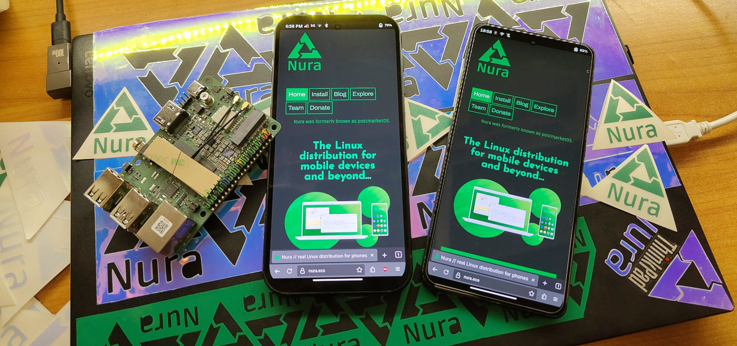 Nura (postmarketOS): The road to daily-drivable mainline phones