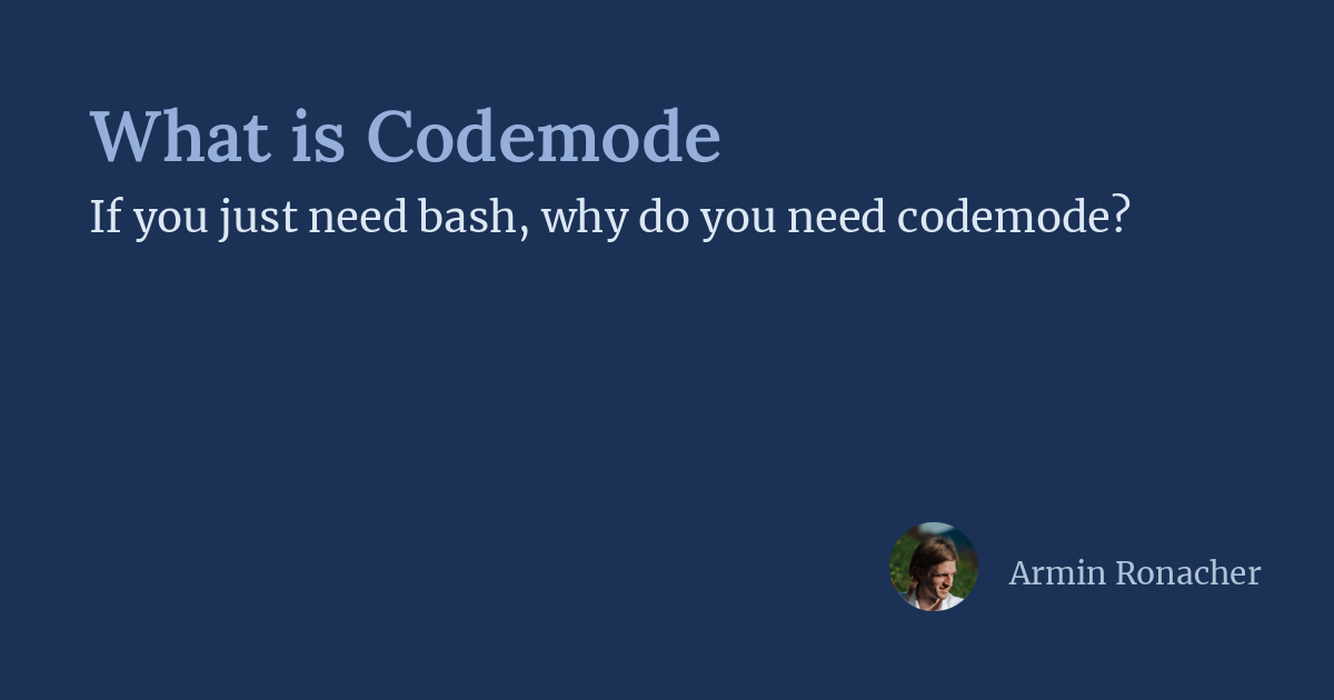 What is Codemode