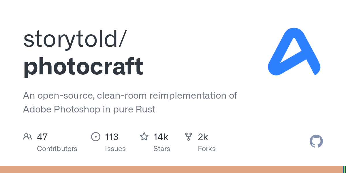 An open-source, clean-room reimplementation of Adobe Photoshop in pure Rust