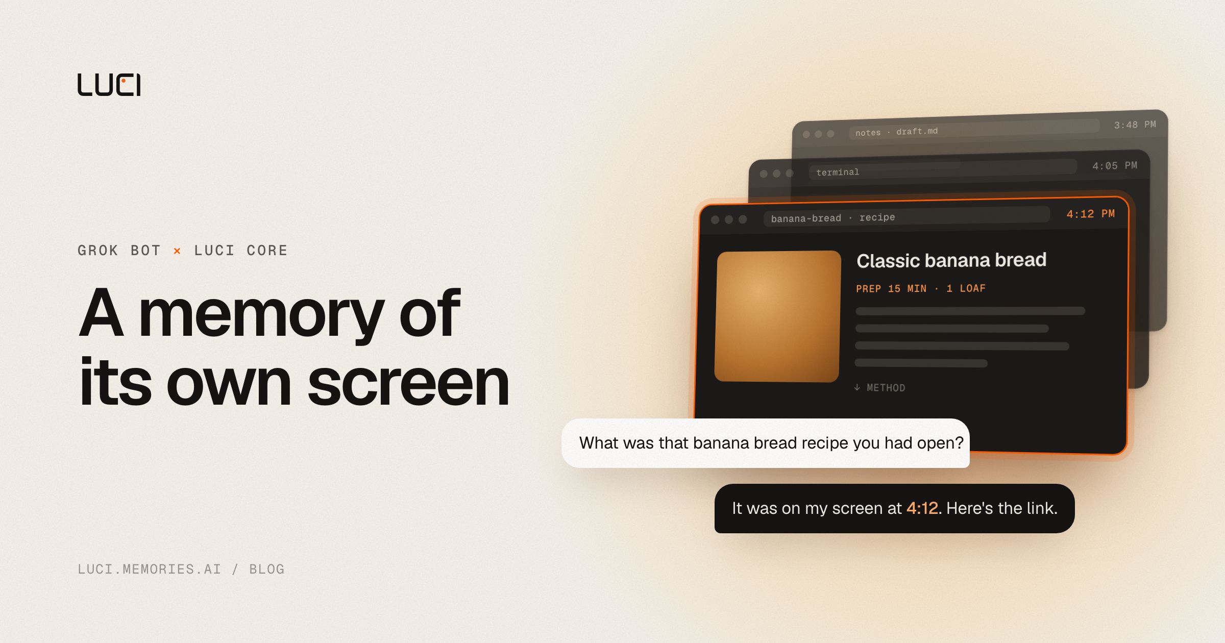 Give Grok Bot a Memory of Its Own Screen