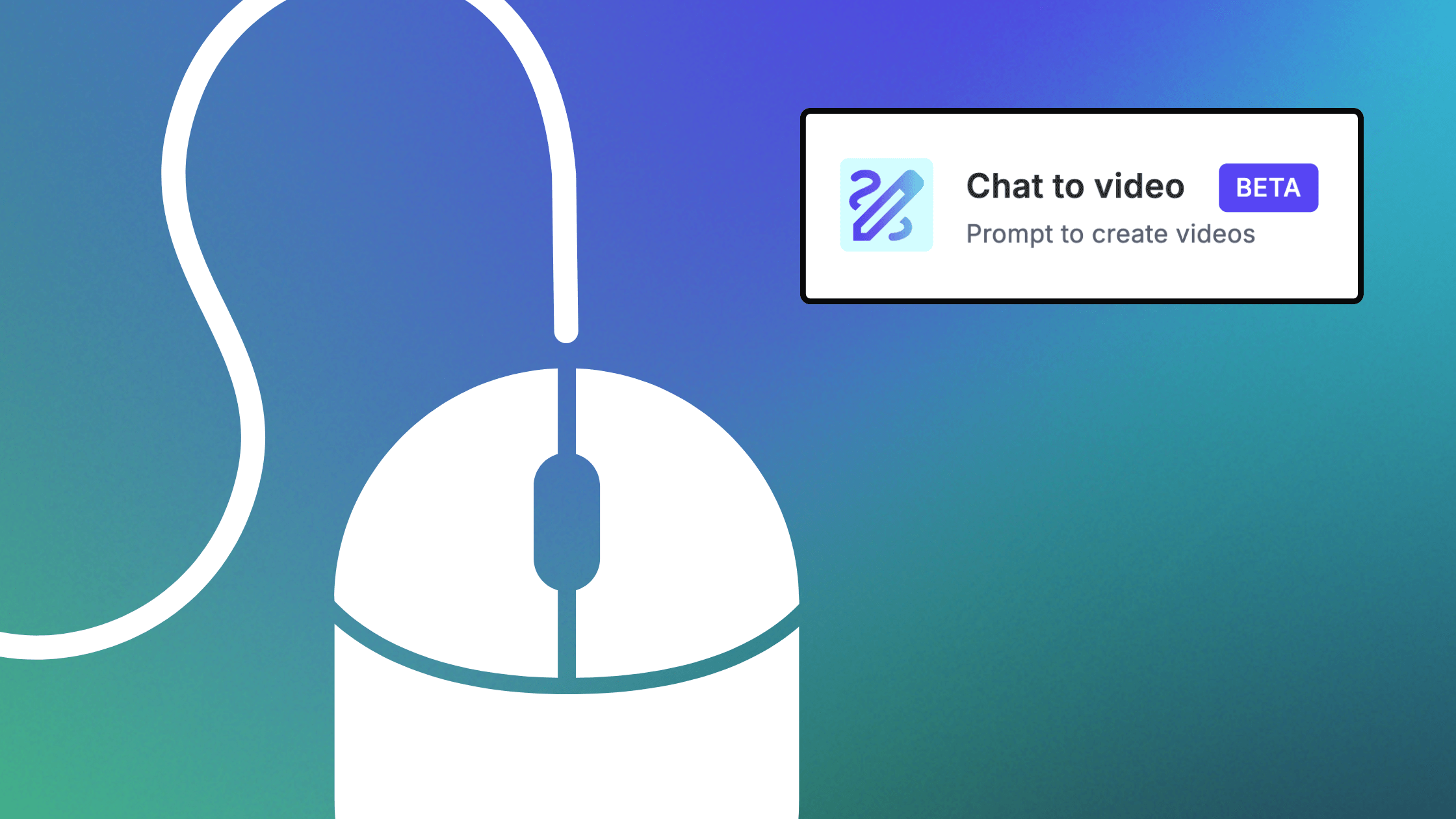 What Happens When You Remove All the Clicks? The Making of Chat to Video