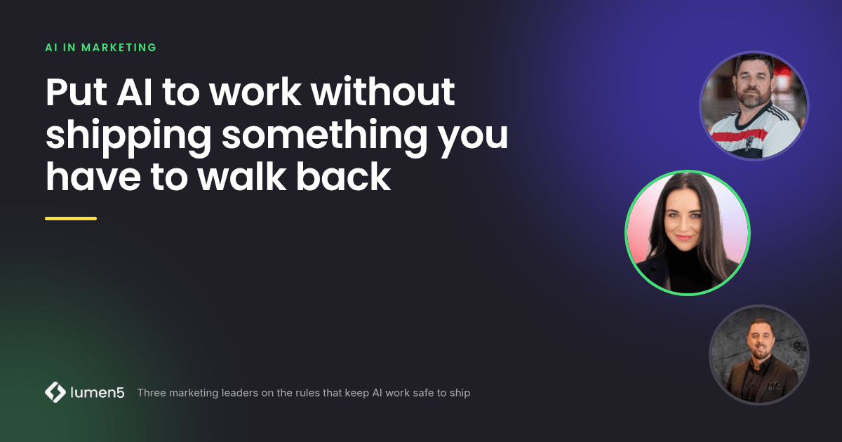 How to put AI to work in your Marketing without shipping something you have to walk back later