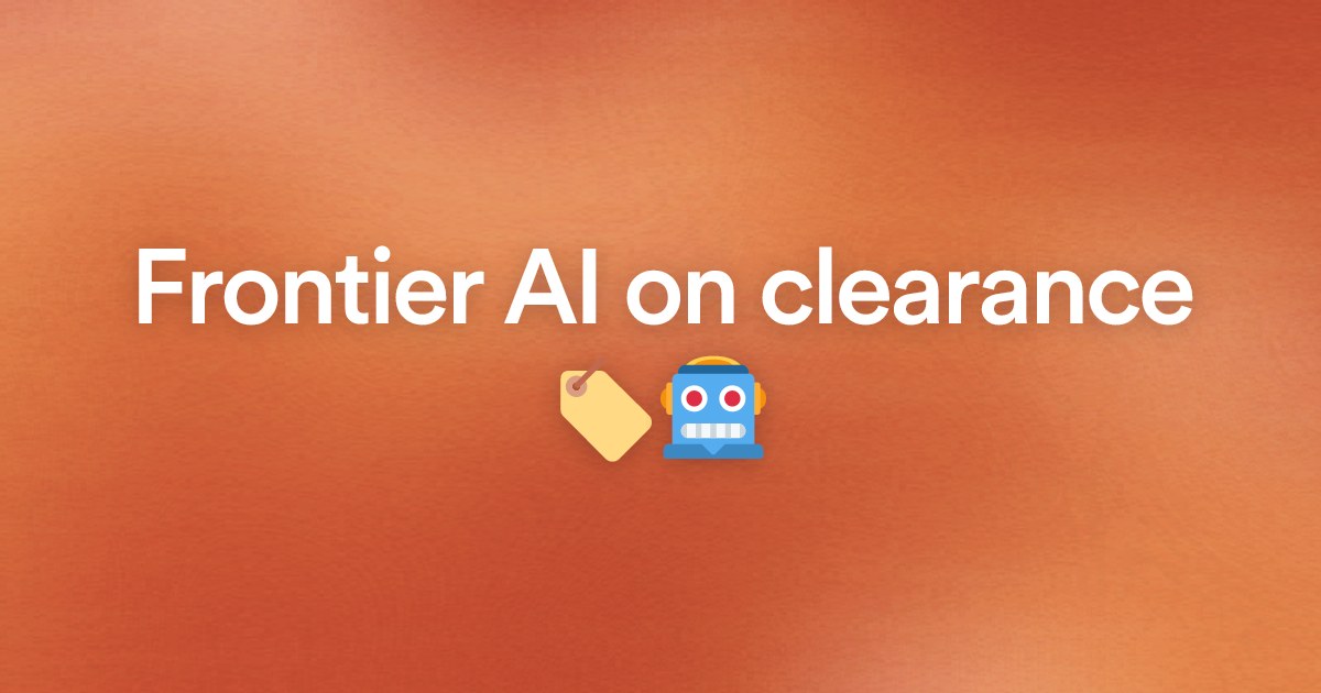Frontier AI on clearance 🏷️🤖