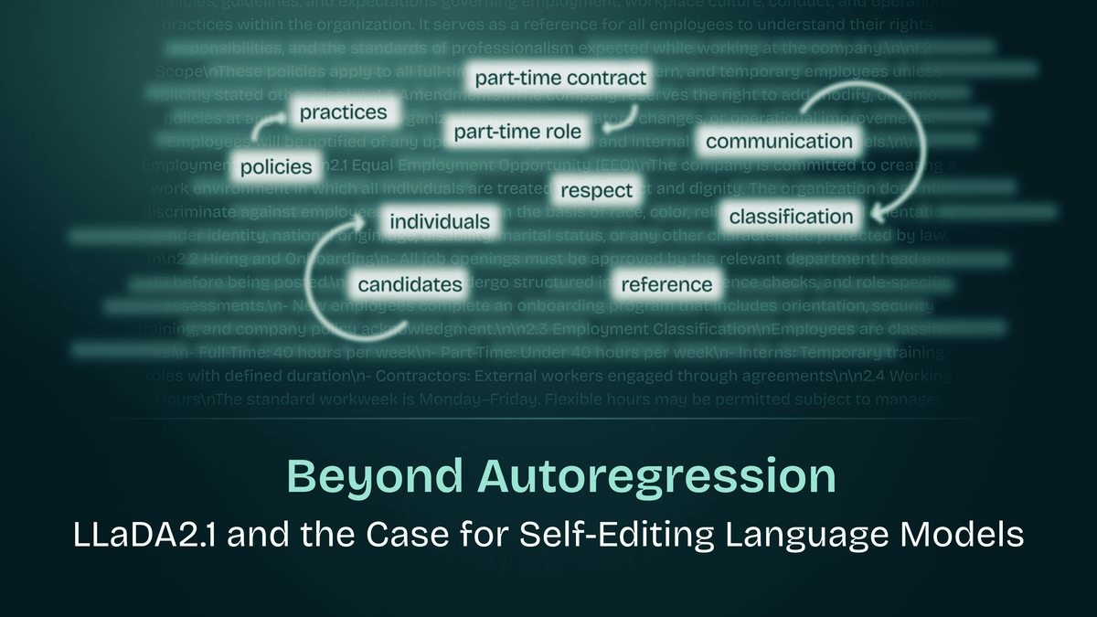 Beyond Autoregression: LLaDA2.1 and the Case for Self-Editing Language Models