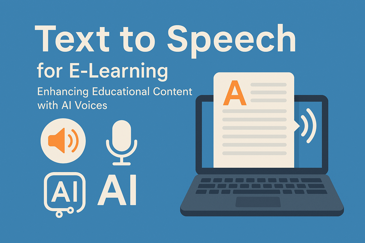 Text to Speech for E-Learning: Enhancing Educational Content with AI Voices