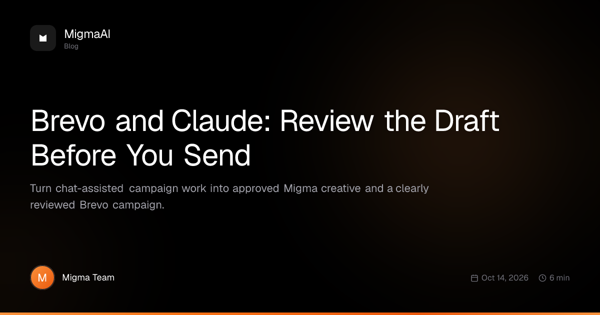 Brevo and Claude: Review the Draft Before You Send
