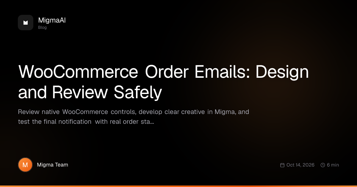 WooCommerce Order Emails: Design and Review Safely