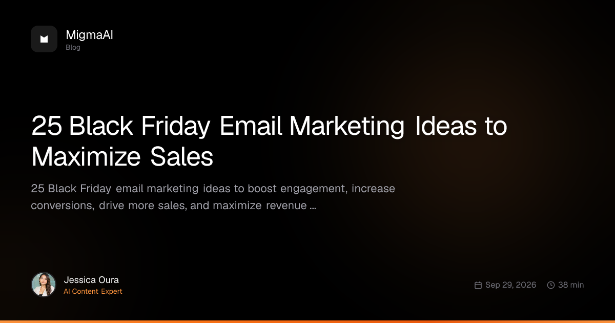 25 Black Friday Email Marketing Ideas to Maximize Sales