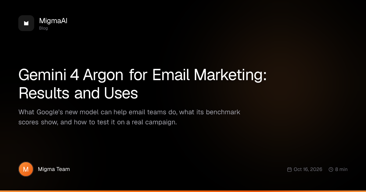 Gemini 4 Argon for Email Marketing: Results and Uses