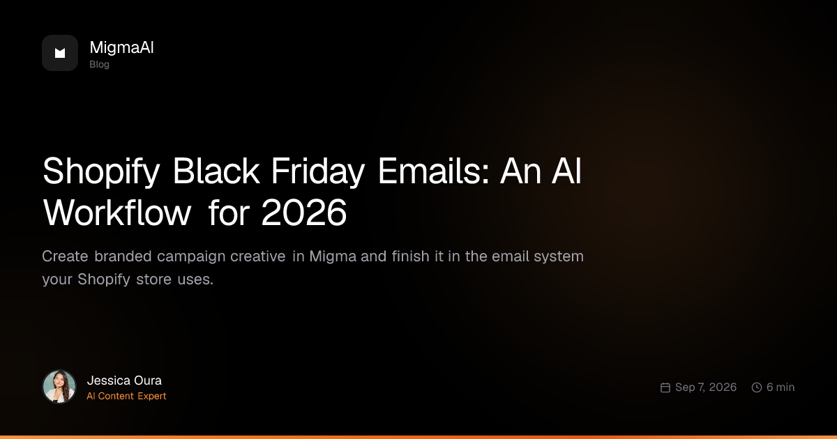 Shopify Black Friday Emails: An AI Workflow for 2026