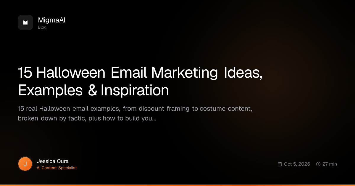 15 Halloween Email Marketing Ideas, Examples & Inspiration