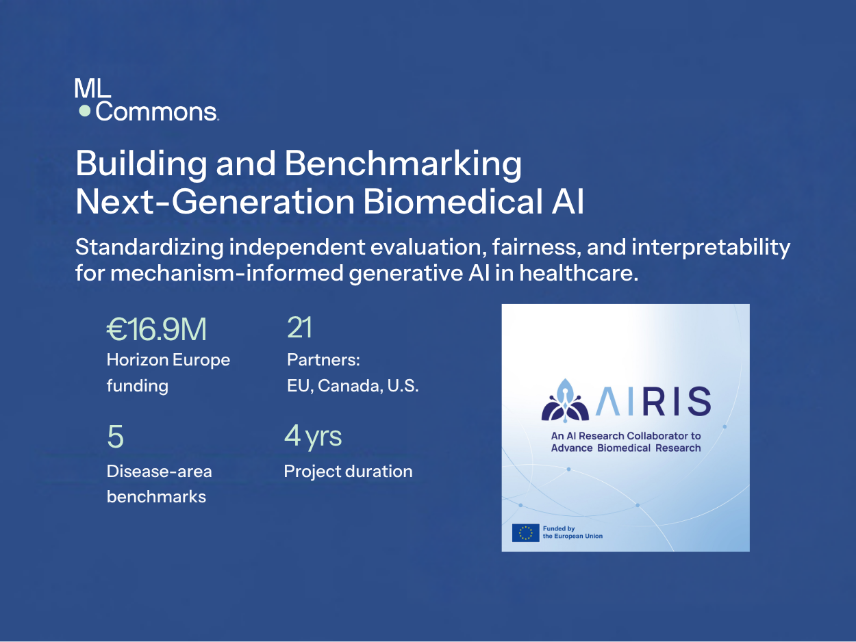 MLCommons Joins EU-Funded AIRIS Project to Build and Benchmark Next-Generation Biomedical AI