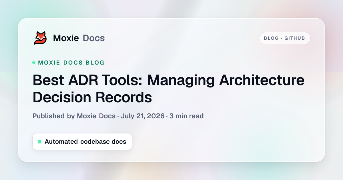 Best ADR Tools: Managing Architecture Decision Records