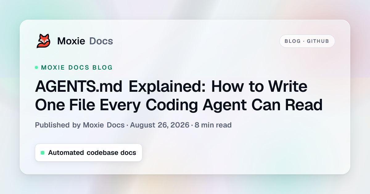 AGENTS.md Explained: How to Write One File Every Coding Agent Can Read