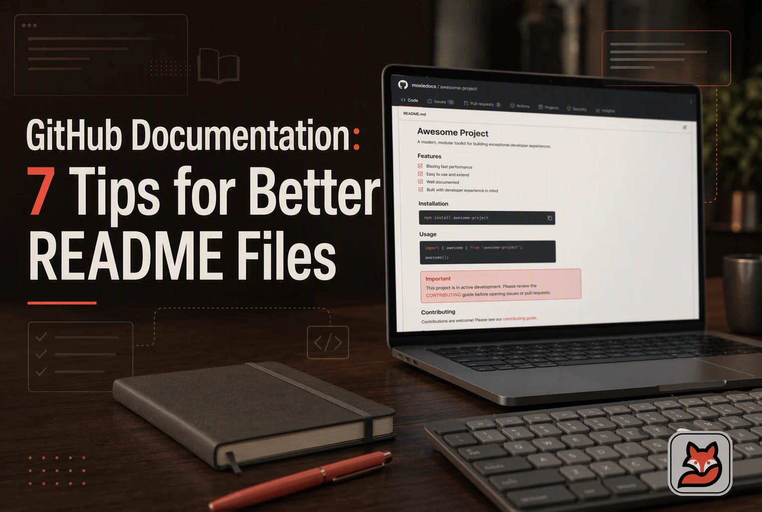 GitHub Documentation: 7 Tips for Better README Files