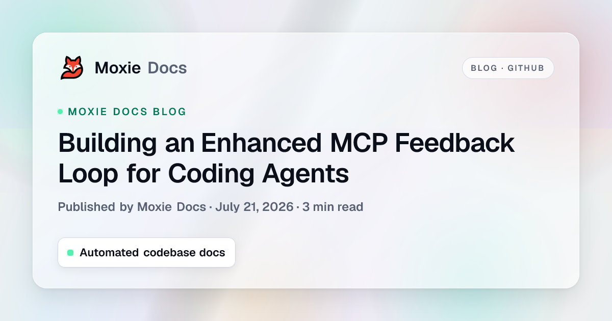 Building an Enhanced MCP Feedback Loop for Coding Agents