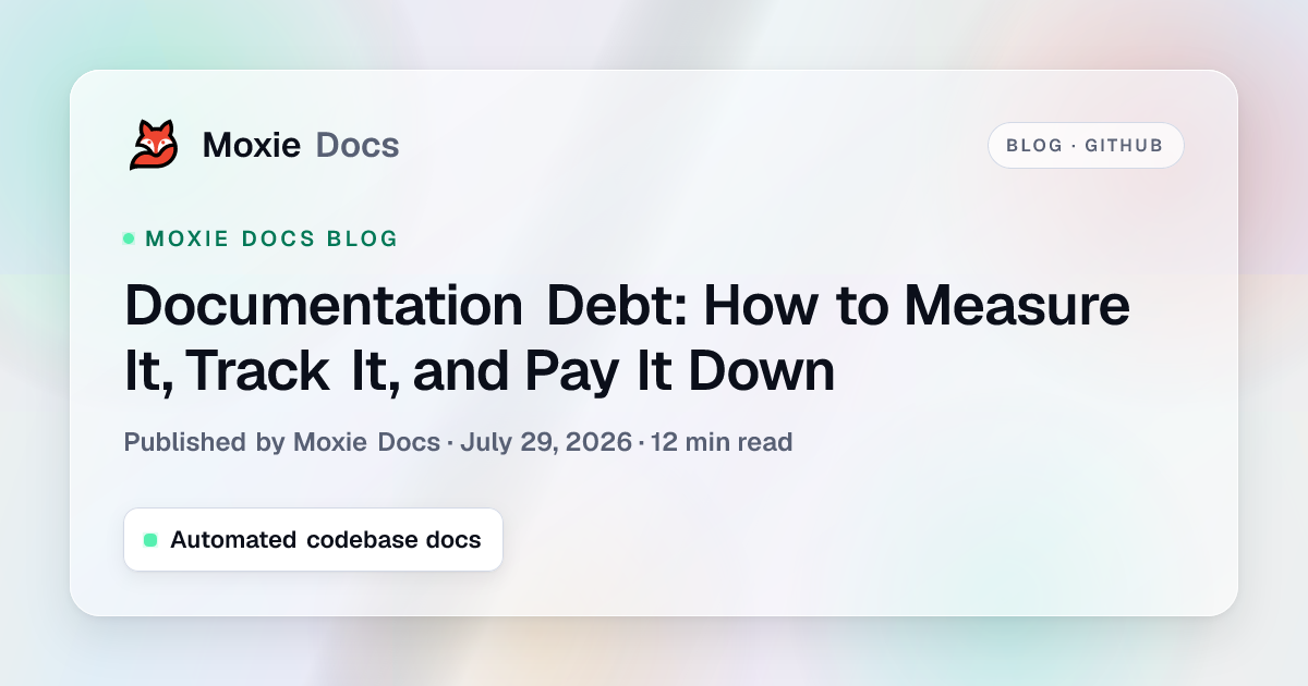Documentation Debt: How to Measure It, Track It, and Pay It Down
