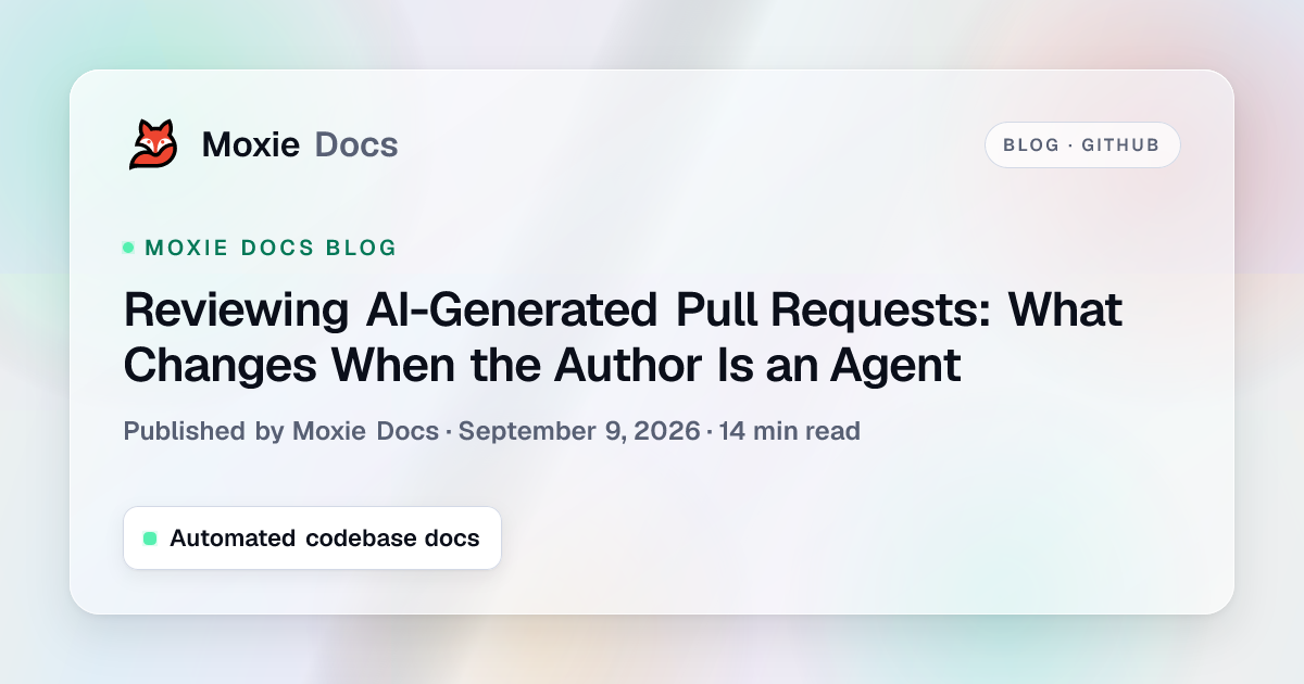 Reviewing AI-Generated Pull Requests: What Changes When the Author Is an Agent