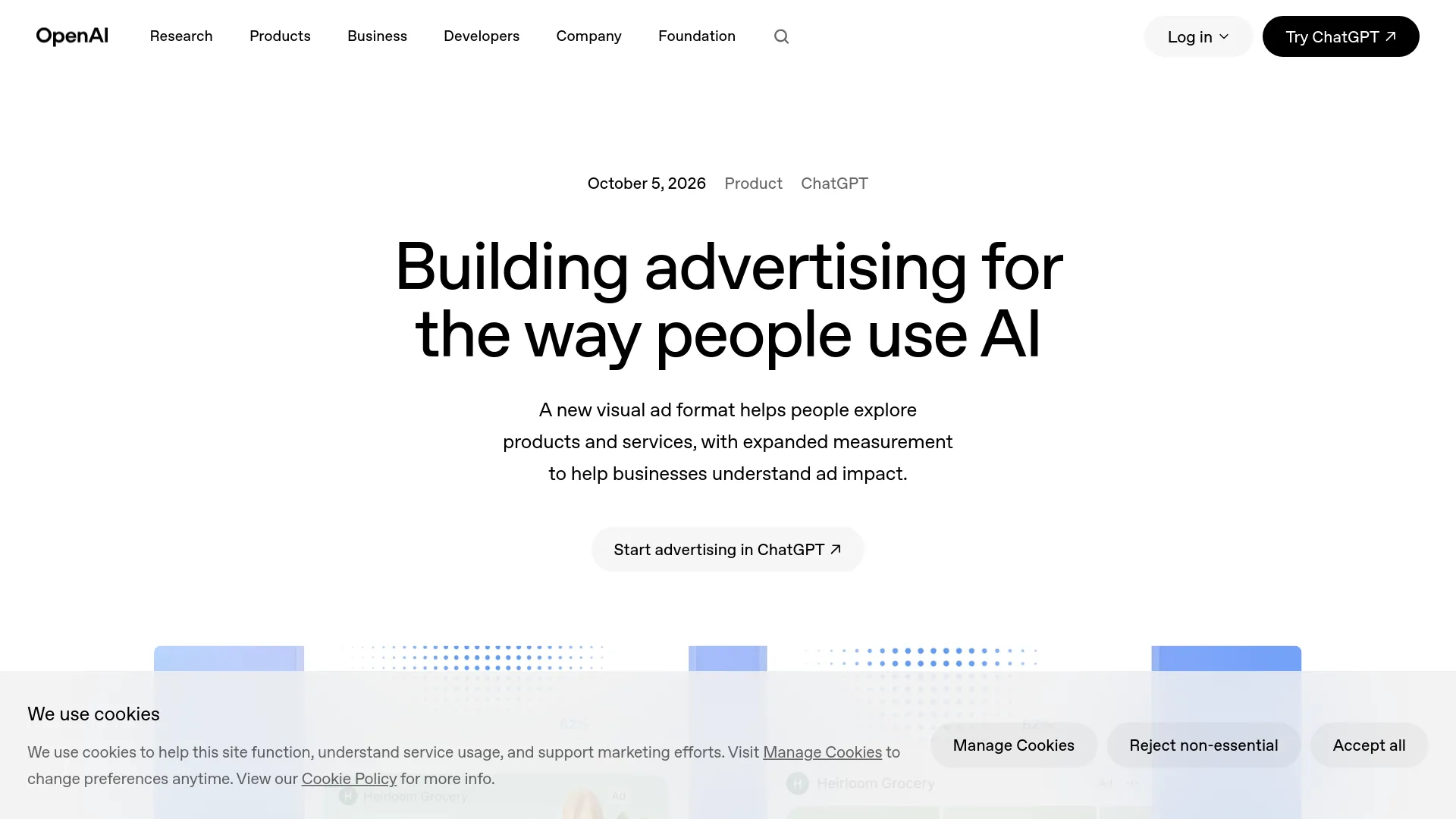 ChatGPT Visual Ads: What Advertisers Can Actually Test