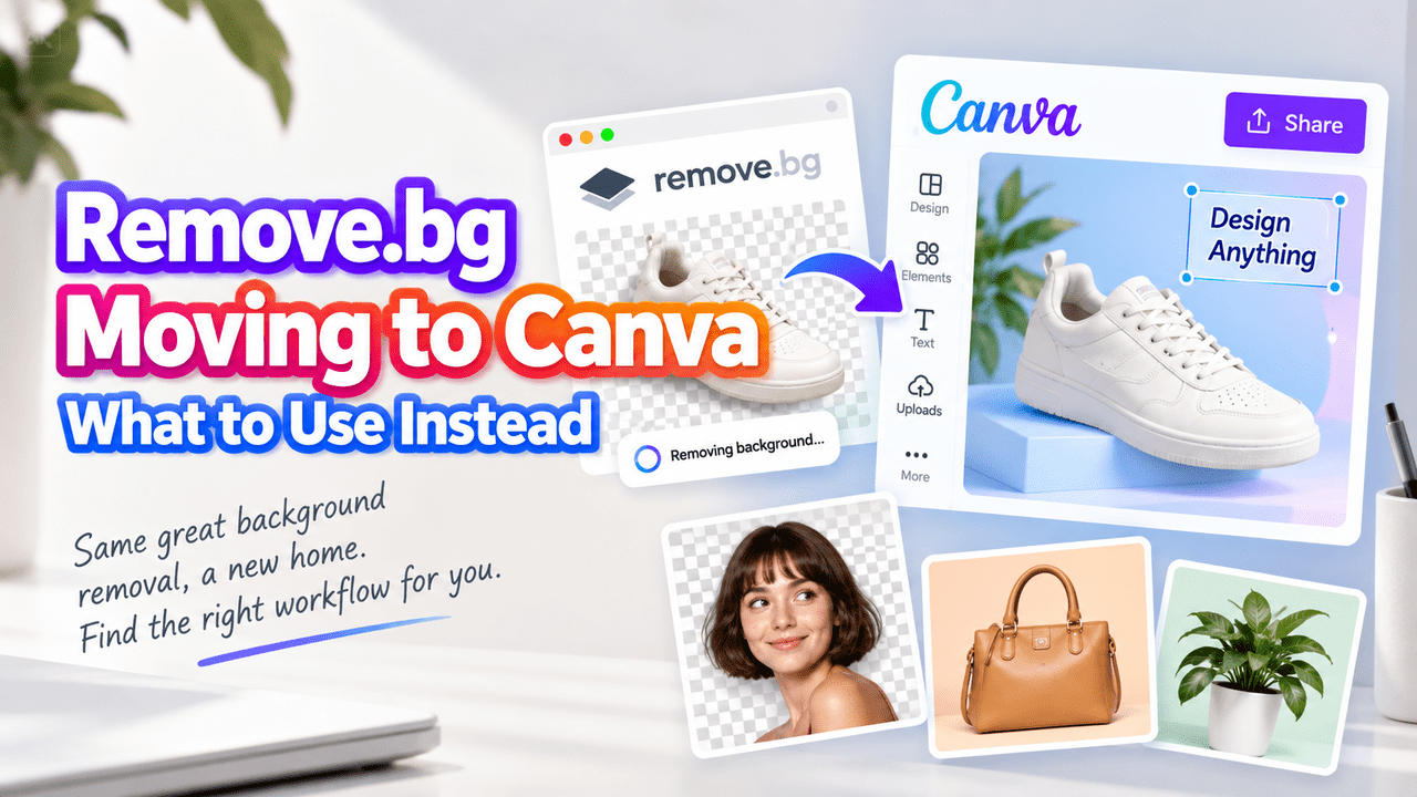 Remove.bg Is Moving to Canva: What Changes and What to Use Instead