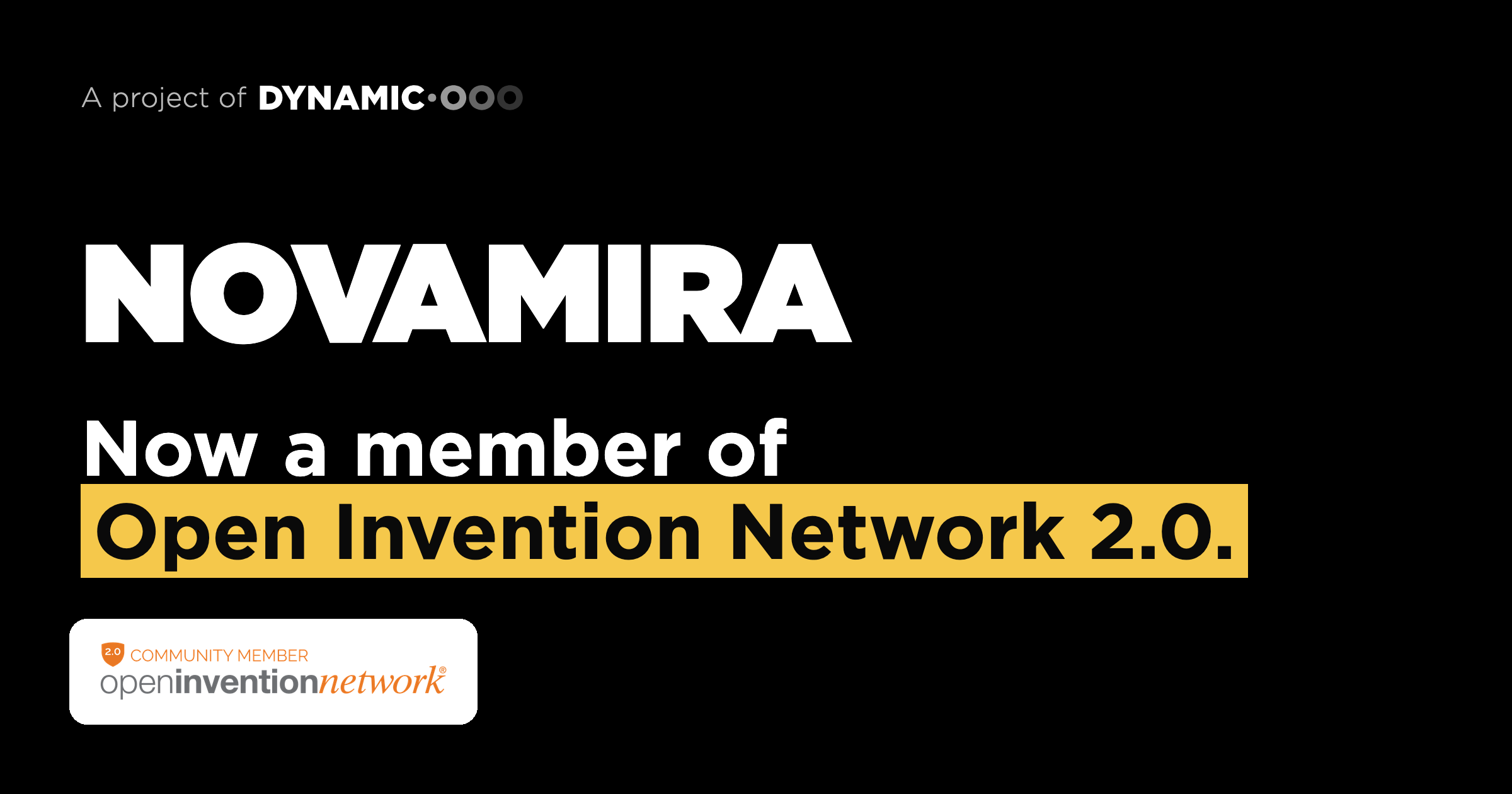 Novamira Joins Open Invention Network 2.0