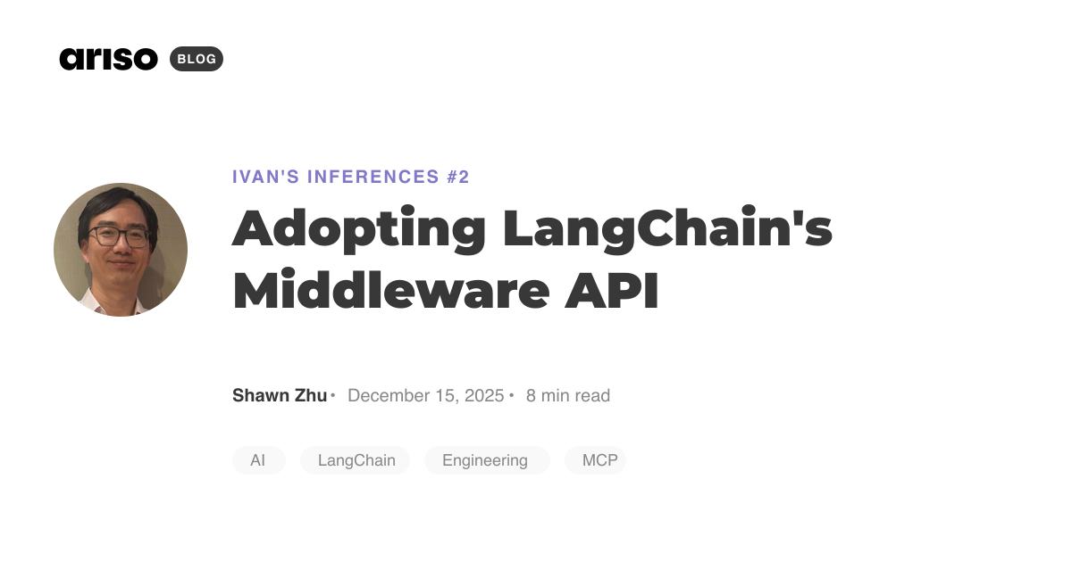Adopting LangChain's Middleware API