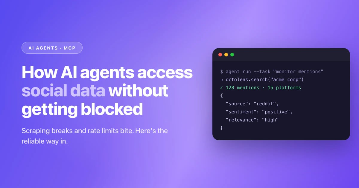 How AI Agents Access Social Data Without Getting Blocked