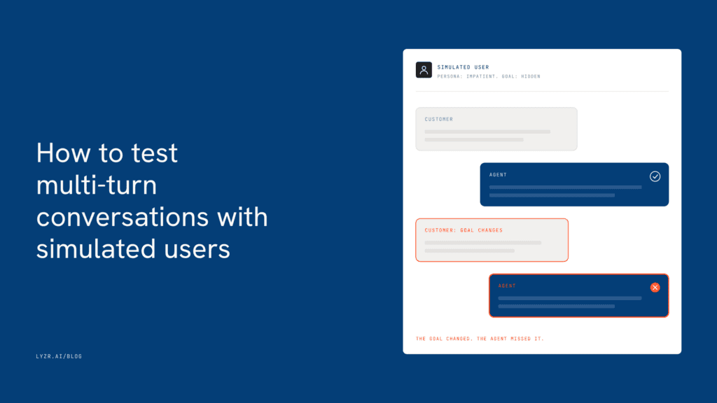 How to Test Multi-Turn Conversations With Simulated Users