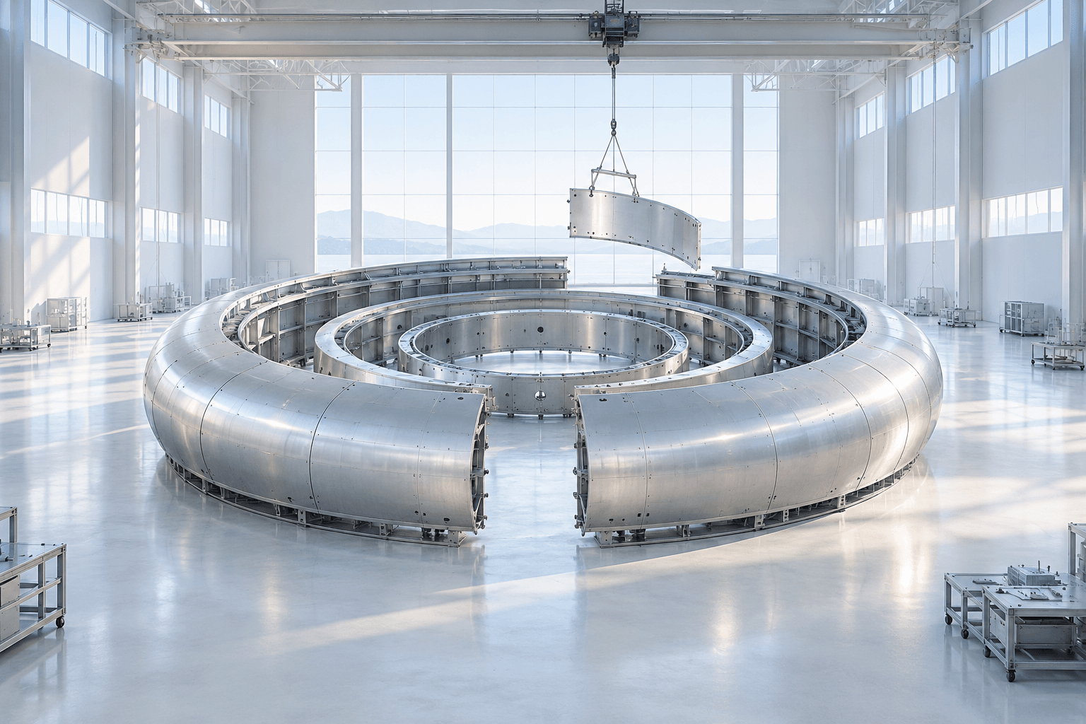 China's BEST Fusion Project Campus Delivered Early as Main Machine Enters Four-Ring Assembly