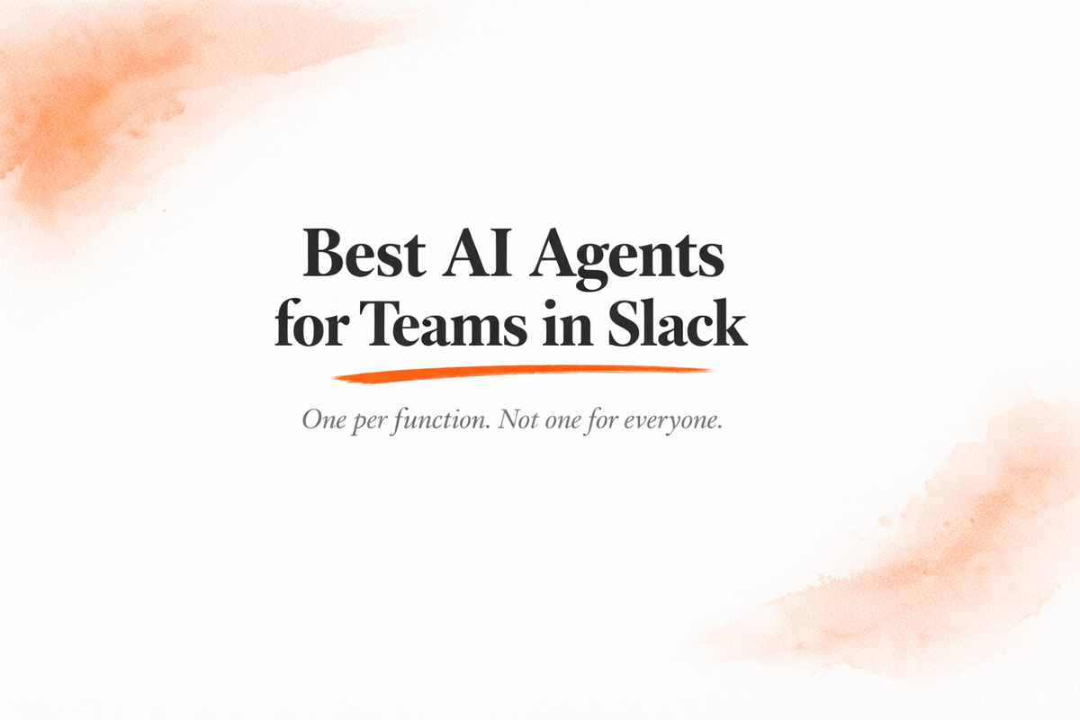 Best AI Agents for Teams in Slack