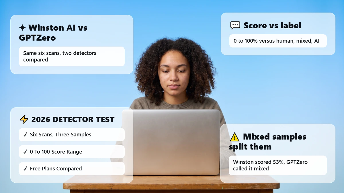Winston AI Vs GPTZero: Accuracy, Features and Cost (2026)