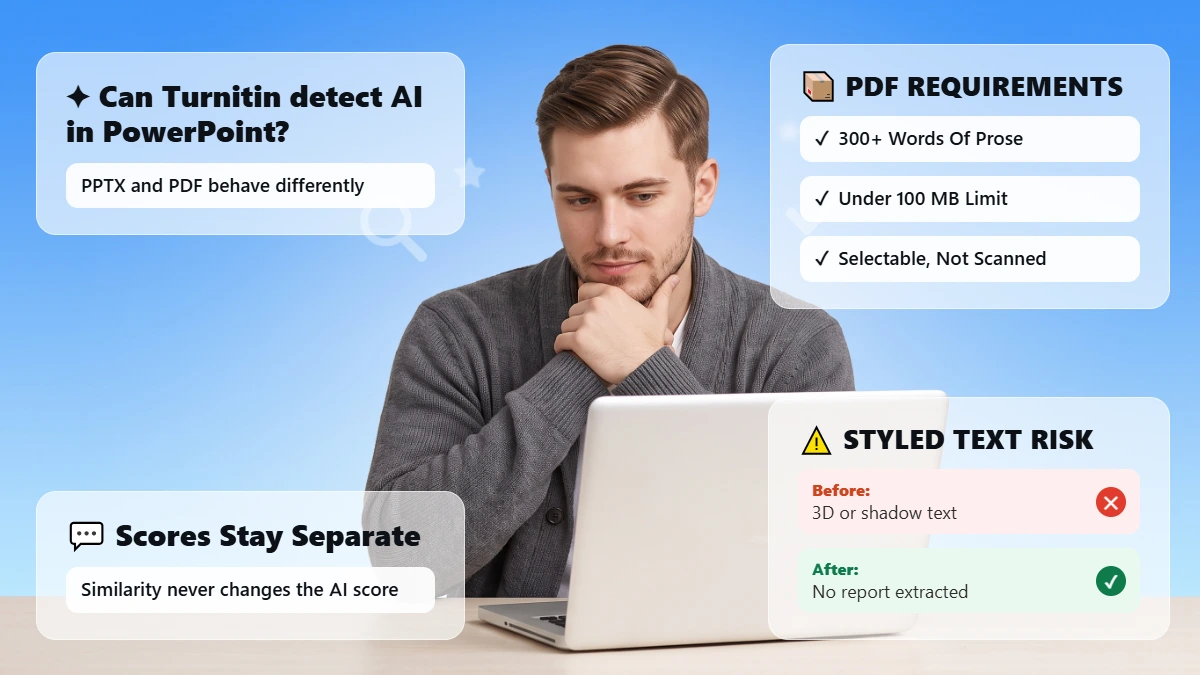 Can Turnitin Detect AI in PowerPoint? What It Actually Checks