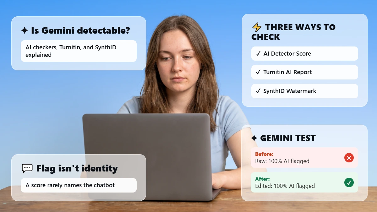 Is Gemini Detectable? AI Checkers, Turnitin, and SynthID Explained