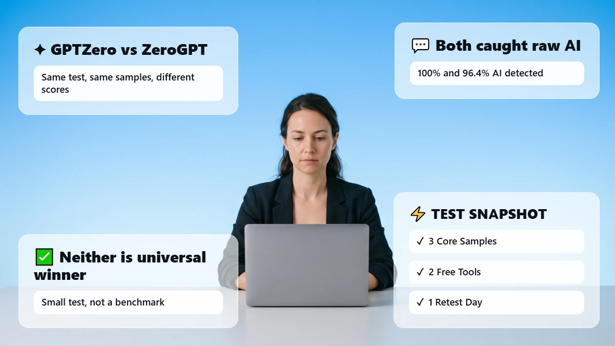 GPTZero vs ZeroGPT: Which AI Detector Is More Accurate?