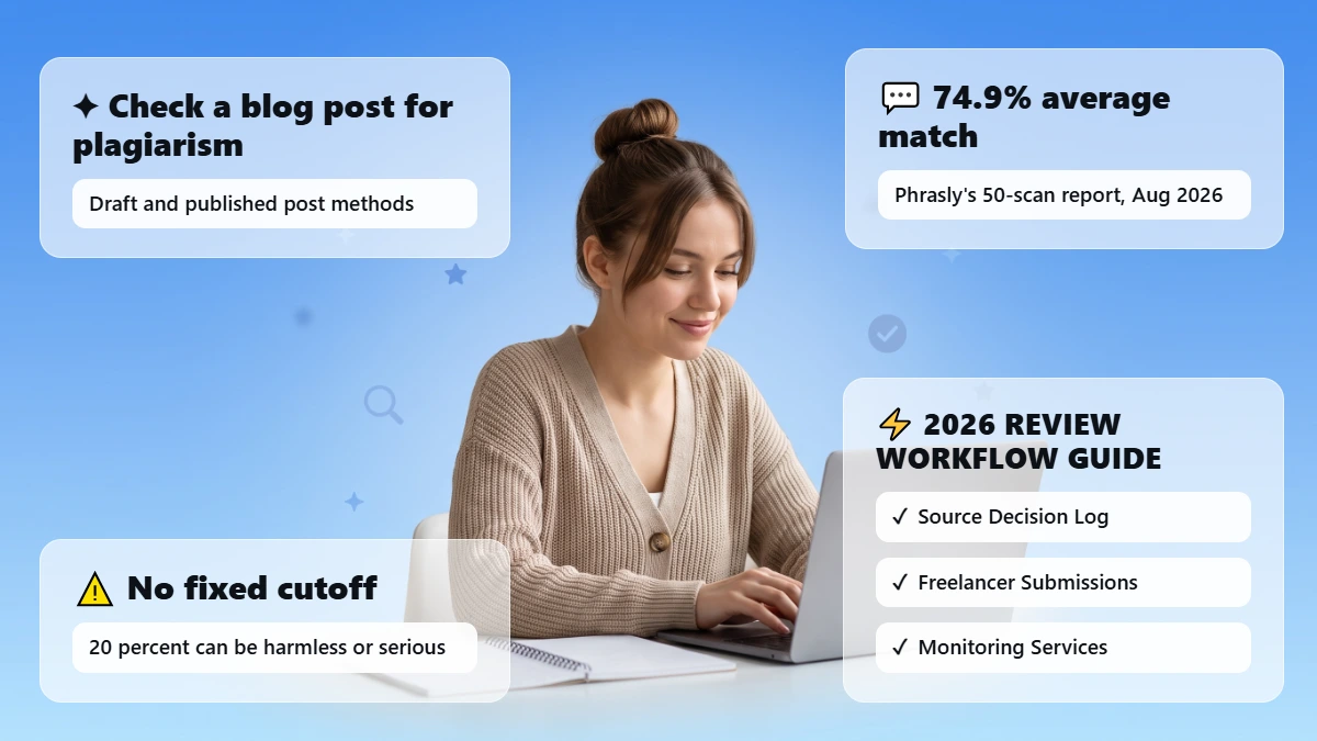 How to Check a Blog Post for Plagiarism Before and After Publishing