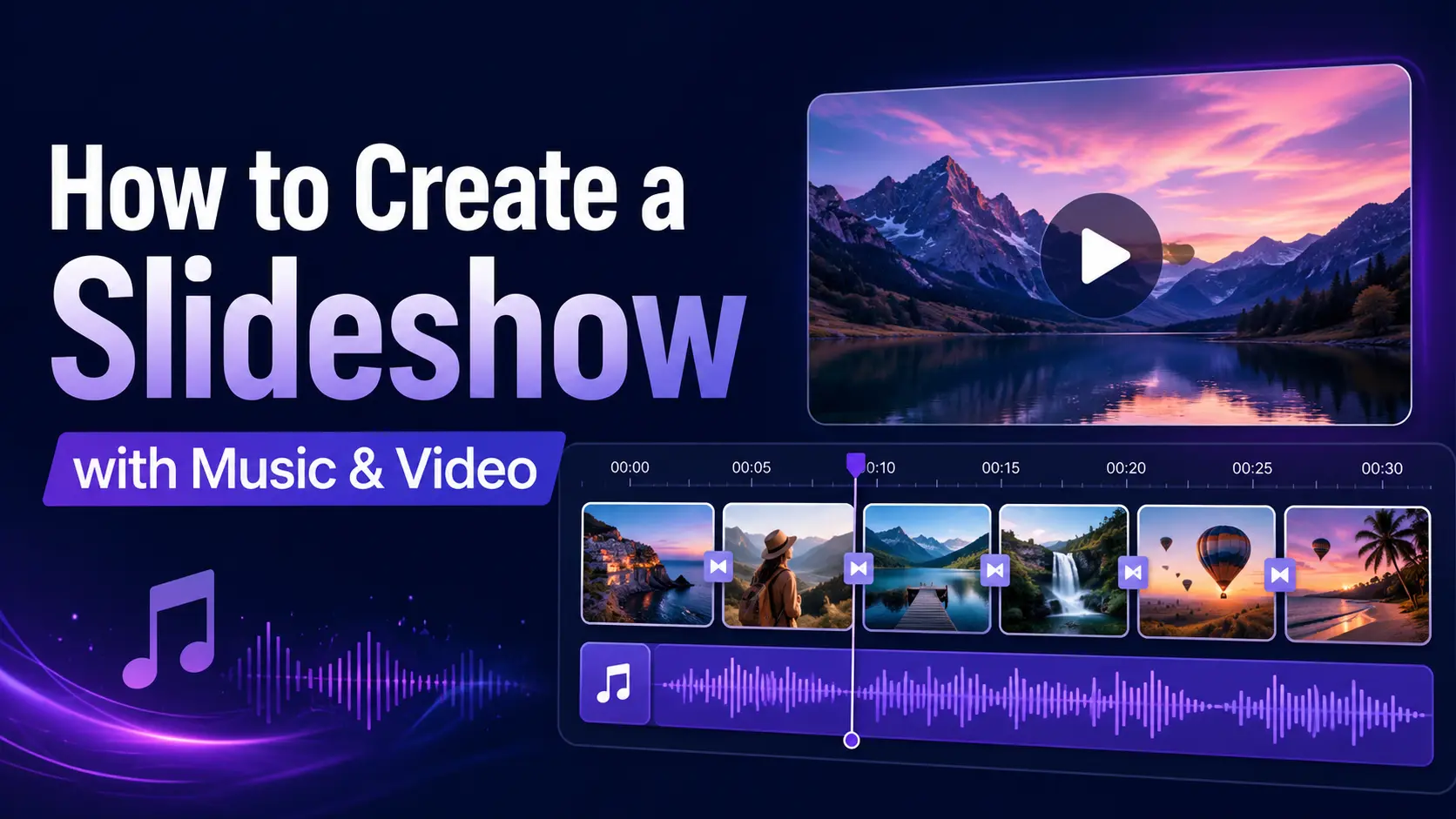 How to Create a Slideshow with Music and Video