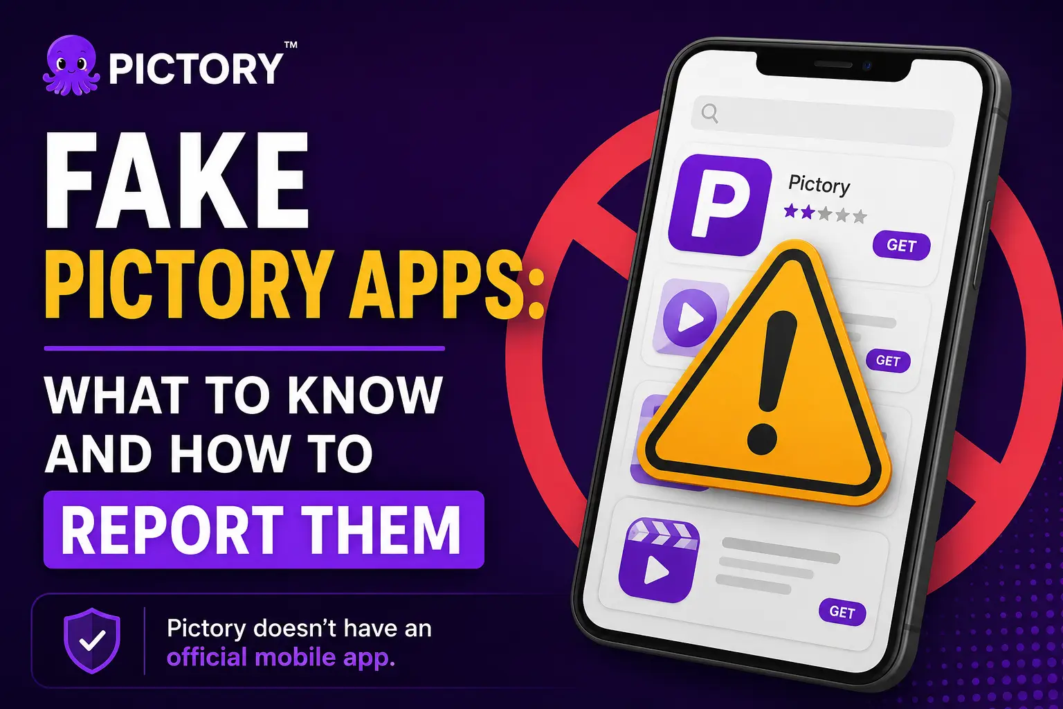 Fake Pictory Apps: What to Know and How to Report Them