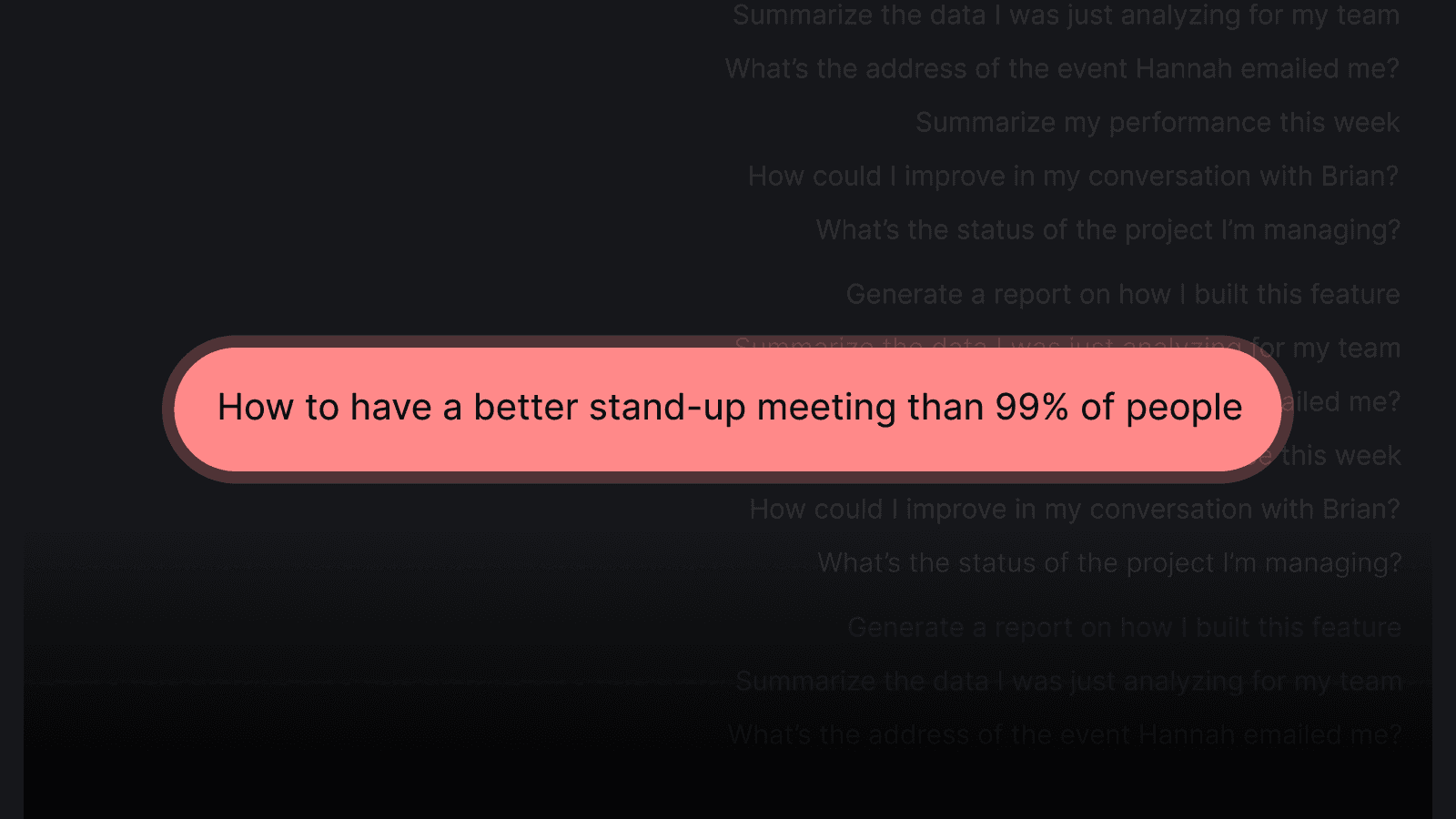 How to have a better stand-up meeting than 99% of people