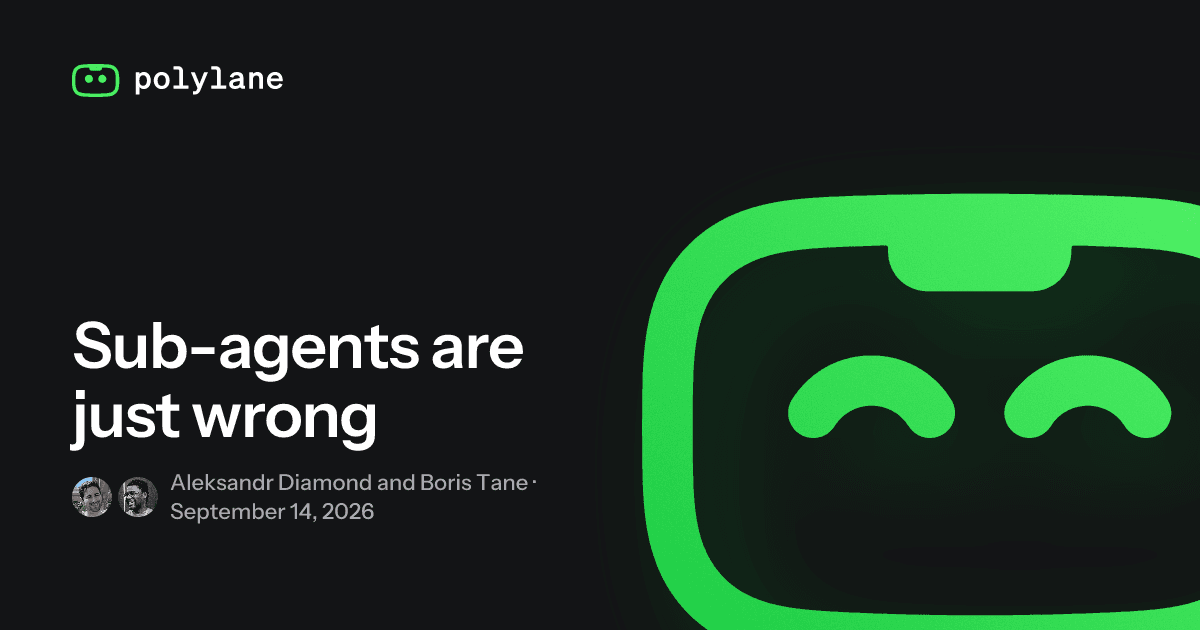 Sub-agents are just wrong