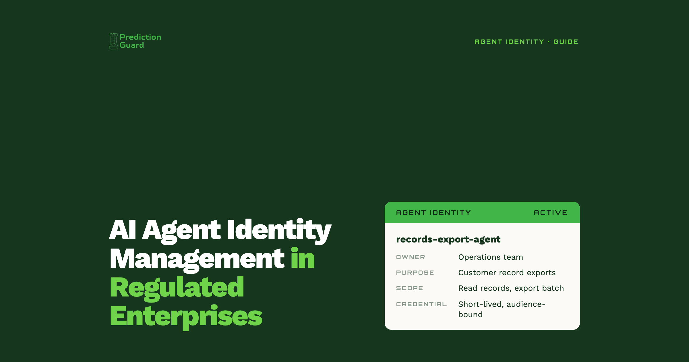 AI Agent Identity Management in Regulated Enterprises