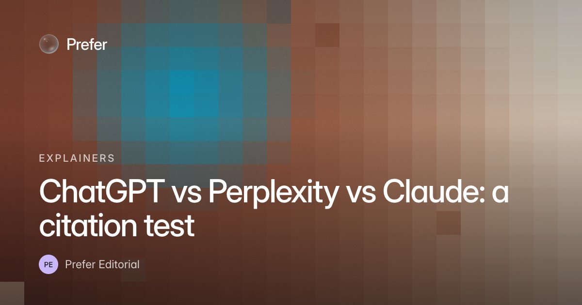 ChatGPT vs Perplexity vs Claude: a citation test