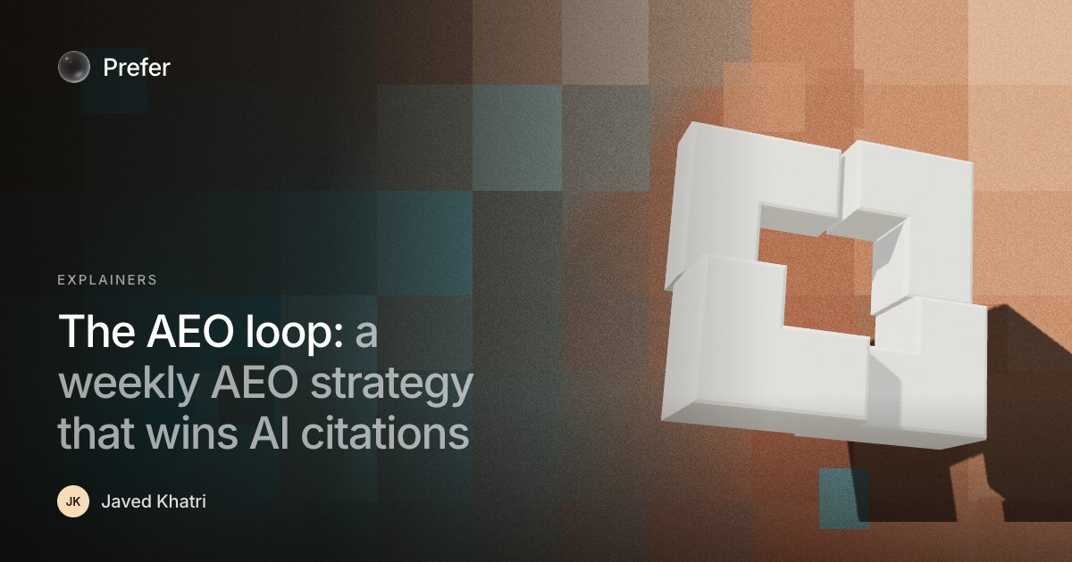 The AEO Loop: A Weekly AEO Strategy That Wins AI Citations
